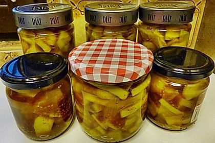 Eingelegte Curry - Zucchini 37