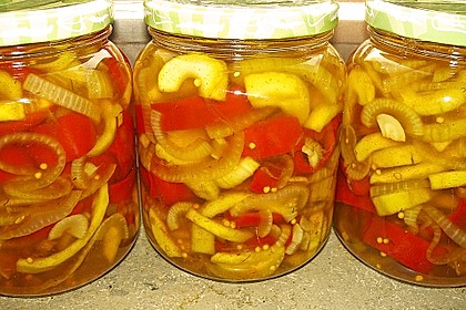 Eingelegte Curry - Zucchini 2