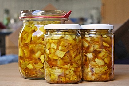 Eingelegte Curry - Zucchini 28