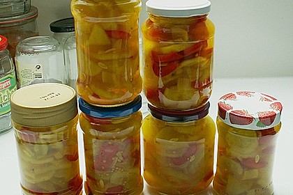 Eingelegte Curry - Zucchini 20