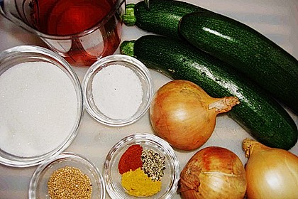 Eingelegte Curry - Zucchini 44