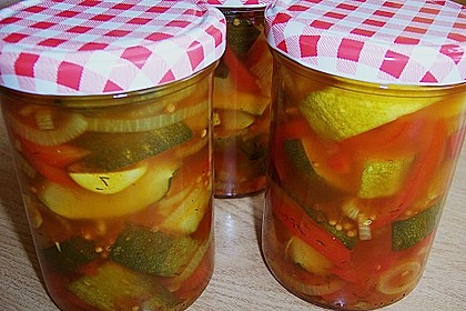 Eingelegte Curry - Zucchini 3