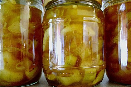 Eingelegte Curry - Zucchini 35