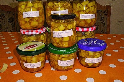 Eingelegte Curry - Zucchini 31
