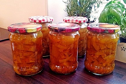 Eingelegte Curry - Zucchini 8