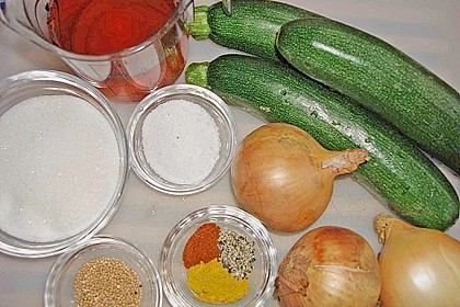 Eingelegte Curry - Zucchini 45