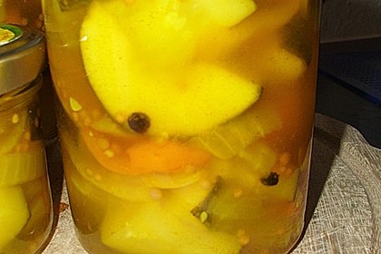 Eingelegte Curry - Zucchini 24