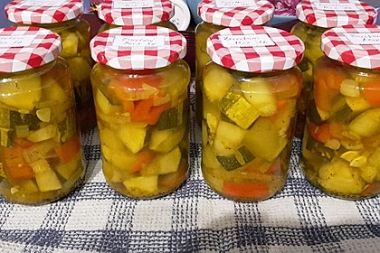 Eingelegte Curry - Zucchini 25