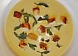 Blumenkohlsuppe mit Kr&auml;uterbuttercroutons