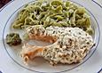 Lachssteak mit Creme fraiche