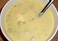 Feine Kartoffelsuppe mit Lachs