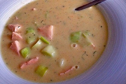 Feine Kartoffelsuppe mit Lachs 23