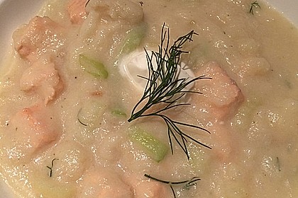 Feine Kartoffelsuppe mit Lachs 7