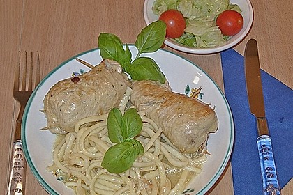 Putenrouladen mit Speck und Mozzarella 1
