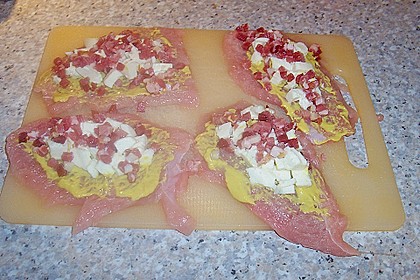 Putenrouladen mit Speck und Mozzarella 2