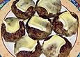 Gef&uuml;llte Frikadellen mit Camembert