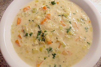 K&auml;se - Lauch Suppe 1