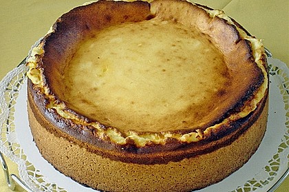 Quark - Kuchen mit Pudding