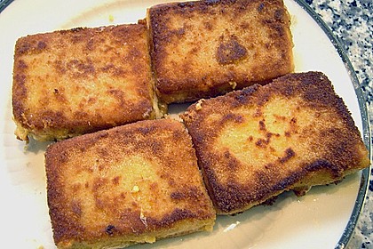 Gebackener Schafsk&auml;se mit kalter Tomatenso&szlig;e