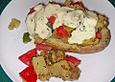 Ofenkartoffel mit Knoblauchmayonnaise
