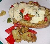 Ofenkartoffel mit Knoblauchmayonnaise (Bild)