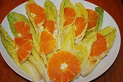 Blattsalat mit Orangen 4