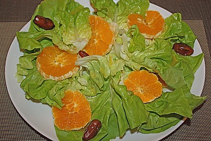 Blattsalat mit Orangen 3
