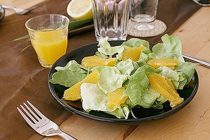 Blattsalat mit Orangen 1