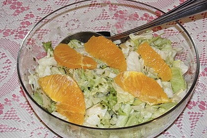 Blattsalat mit Orangen 5