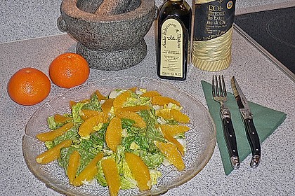 Blattsalat mit Orangen 6
