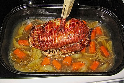 Putenrollbraten in Biersauce 2