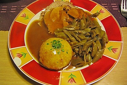 Putenrollbraten in Biersauce 3