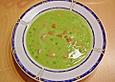 Erbsencremesuppe, pikant
