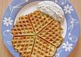 Kartoffelwaffeln mit Lauch