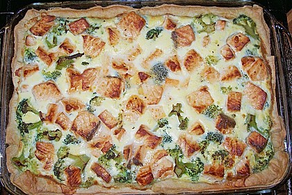 Brokkoli - Lachs Torte 15