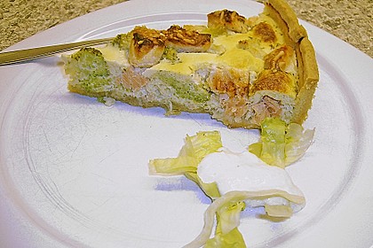 Brokkoli - Lachs Torte 6