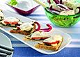 Galbani Mozzarella-Toast mit Spinat und Pilzen