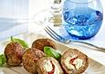 Gef&uuml;llte Galbani Gefl&uuml;gelhackb&auml;llchen mit Tomate-Mozzarella