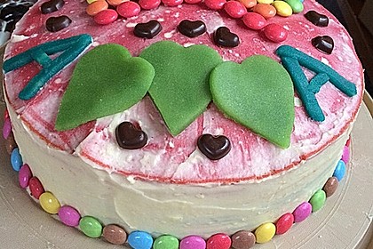 Regenbogentorte 40