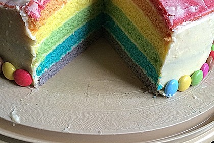 Regenbogentorte 30