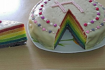 Regenbogentorte 38