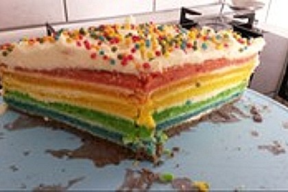 Regenbogentorte 75
