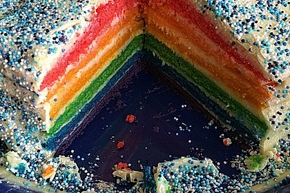 Regenbogentorte 25