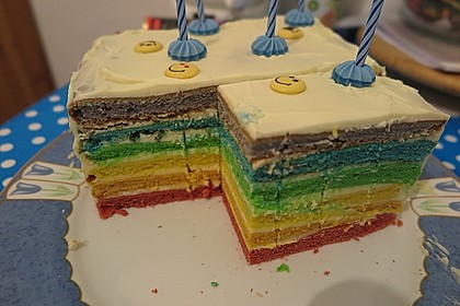 Regenbogentorte 46
