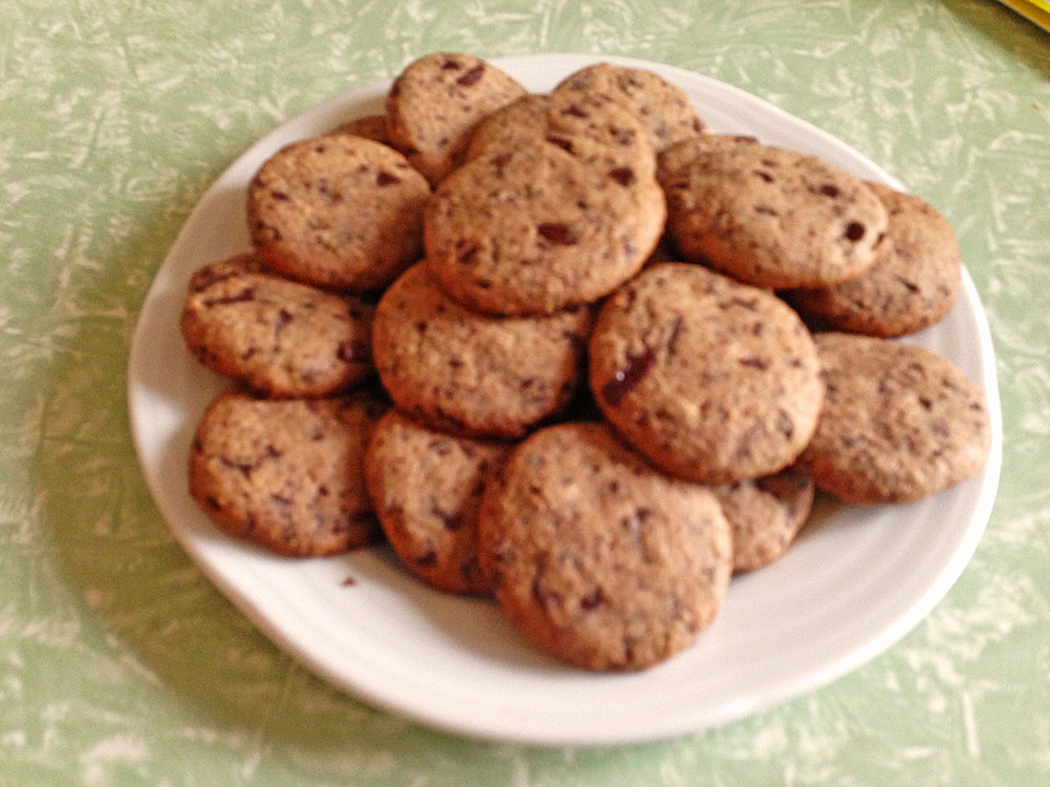 Dinkel-Schoko Cookies (Rezept mit Bild) von Naaa1 | Chefkoch.de