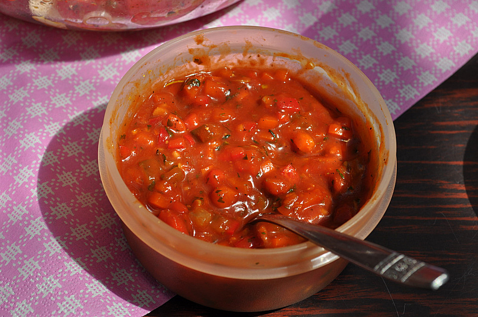 Paprika-Tomaten-Dip (Rezept mit Bild) von inwong | Chefkoch.de