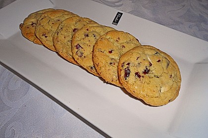Cranberry White Chocolate Cookies 7