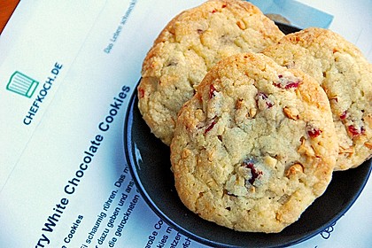 Cranberry White Chocolate Cookies 4