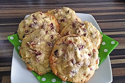 Cranberry White Chocolate Cookies 6