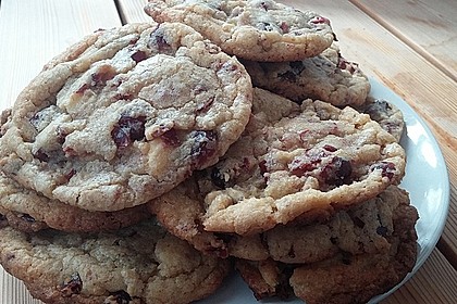 Cranberry White Chocolate Cookies 15